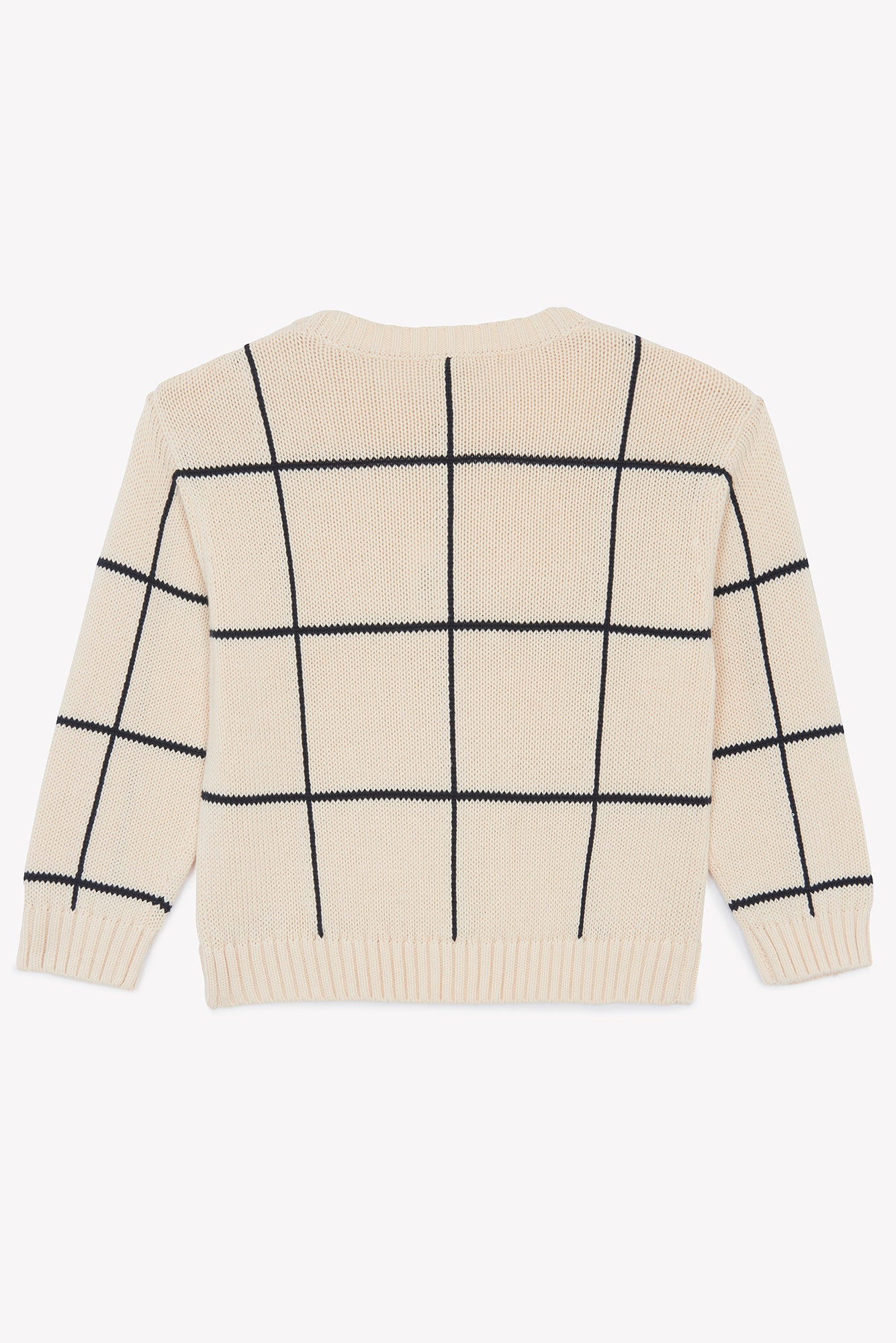 Pull - Misty écru bonton quadrillé - Image 6