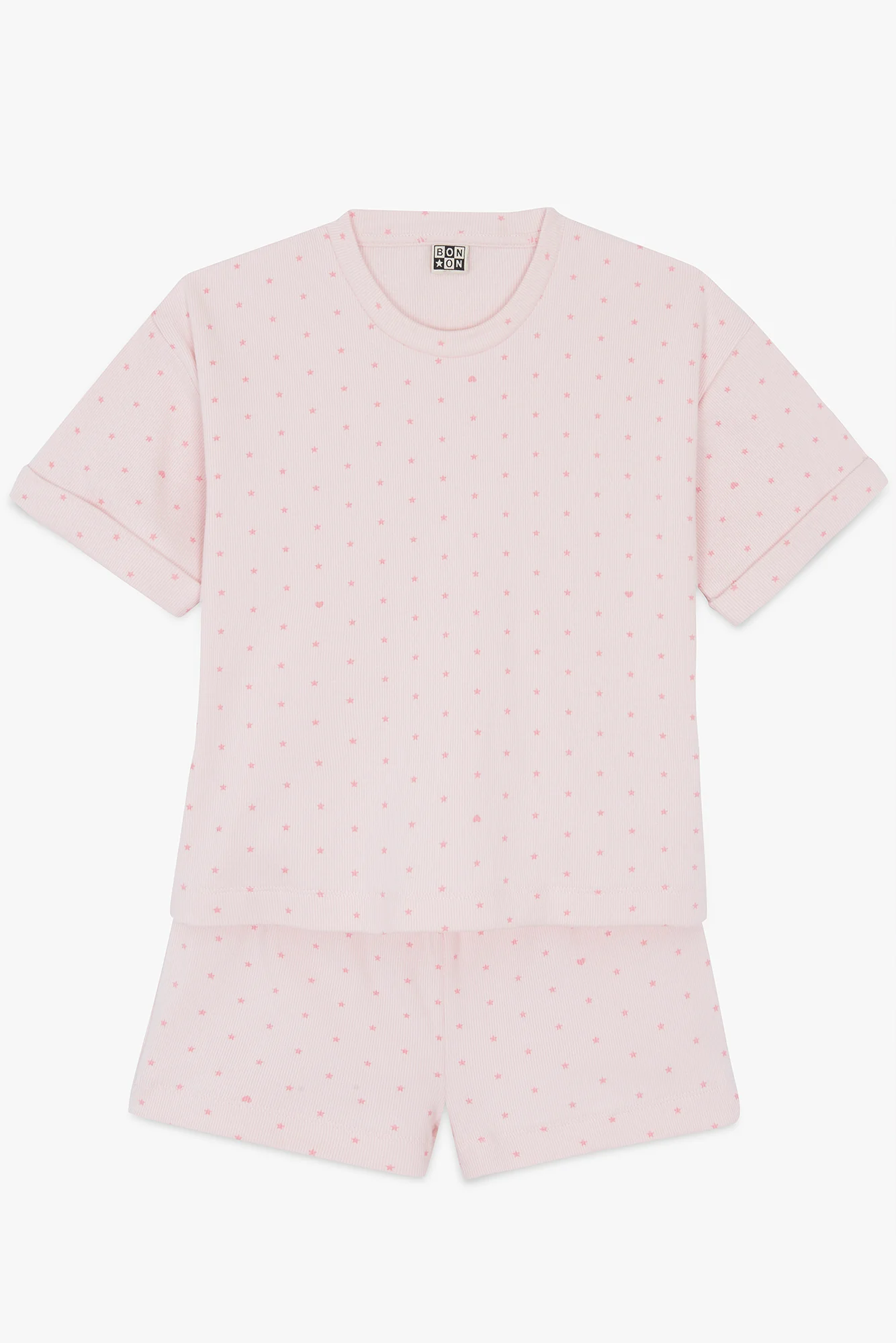 Pyjama 2 pièces - Loupi rose parfait court - Image 5