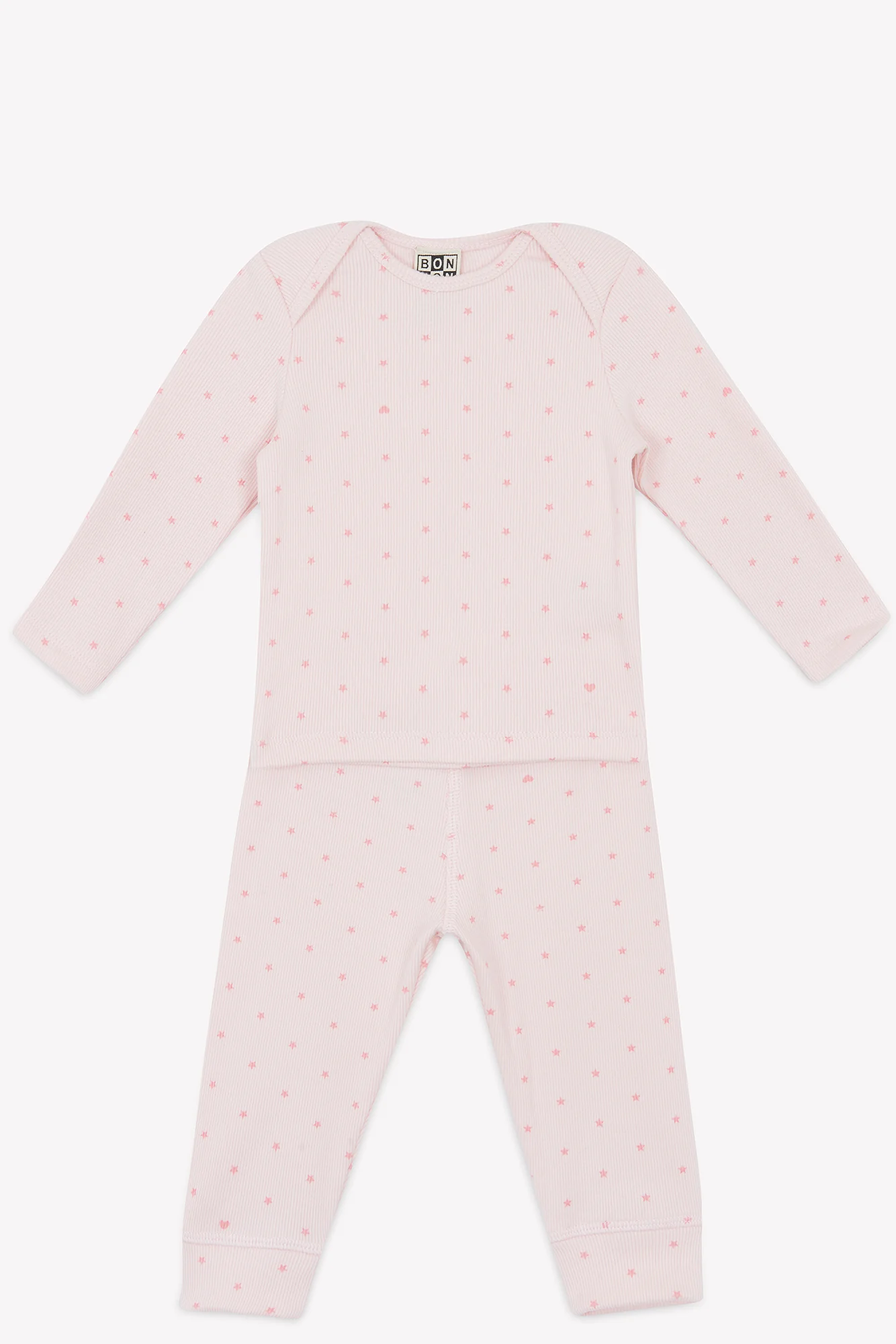 Pyjama 2 pièces - Rose parfait étoiles - Image 4