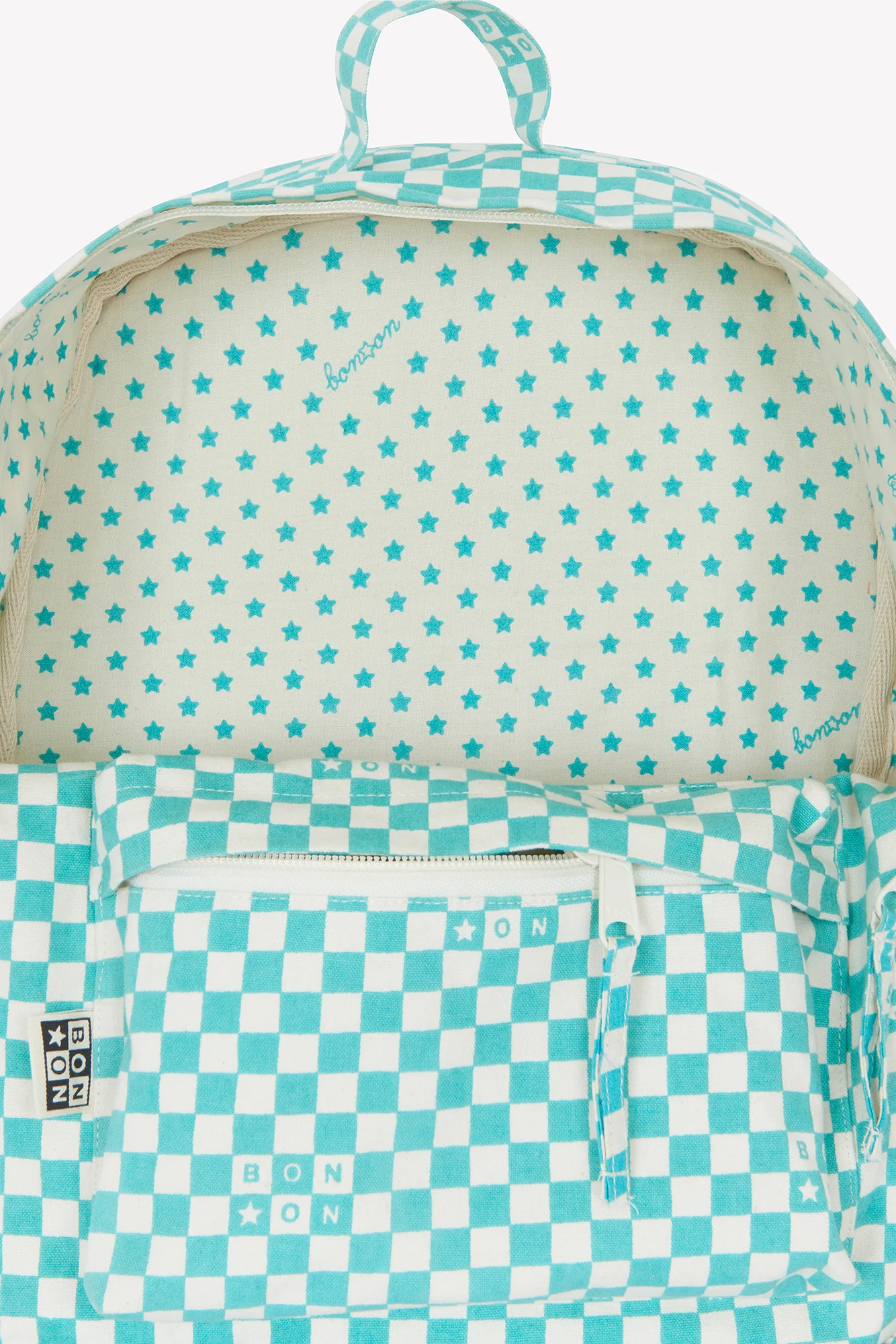 Sac à dos - Damier petit modèle bleu vintage - Image 2