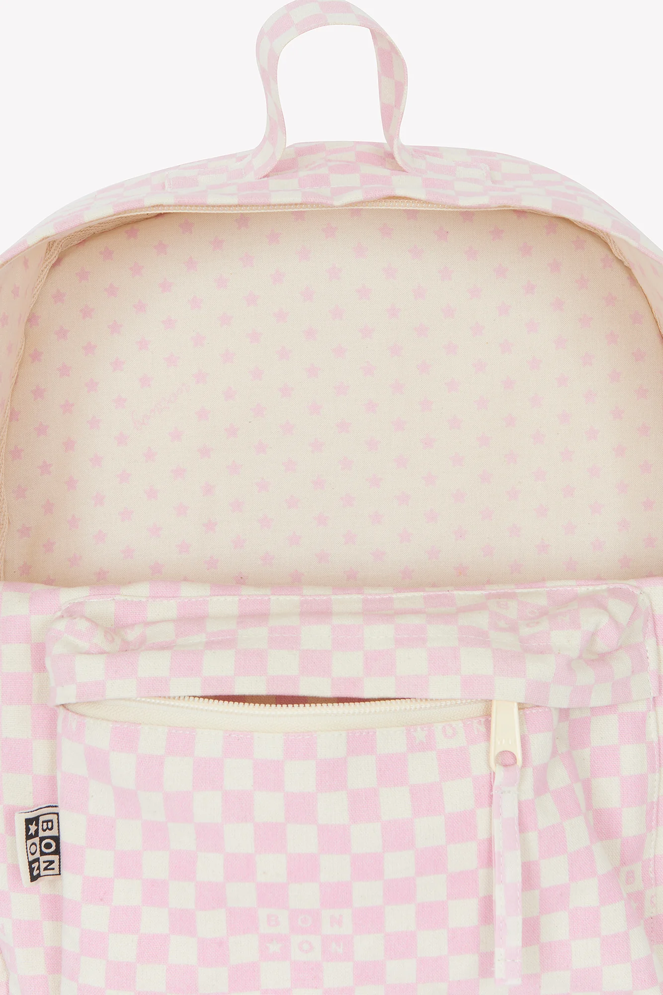 Sac à dos - Damier petit modèle rose clair - Image 5