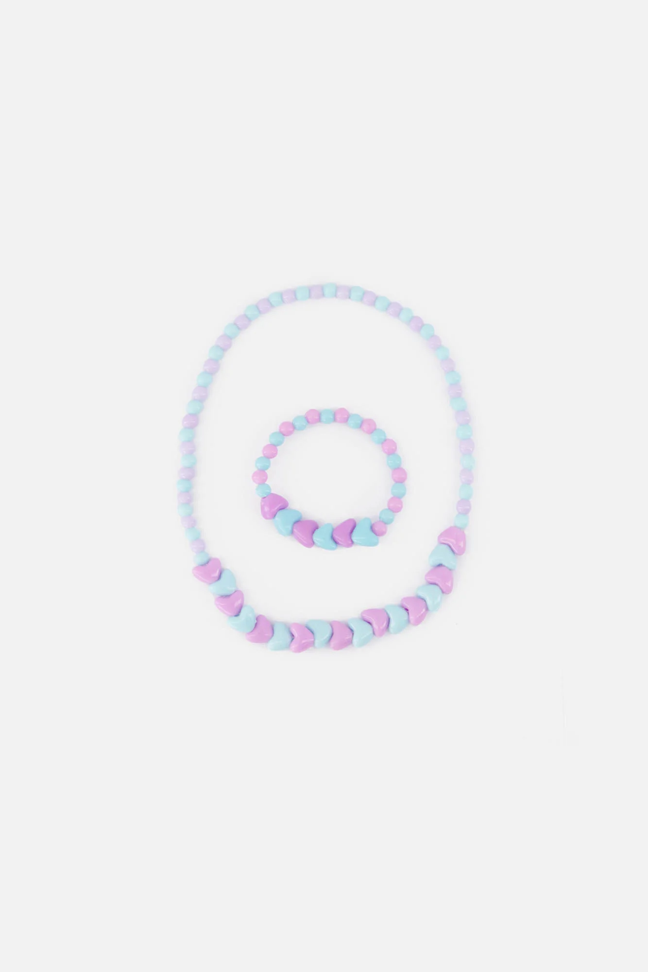 Set collier bracelet - Blue Heart - Image 2