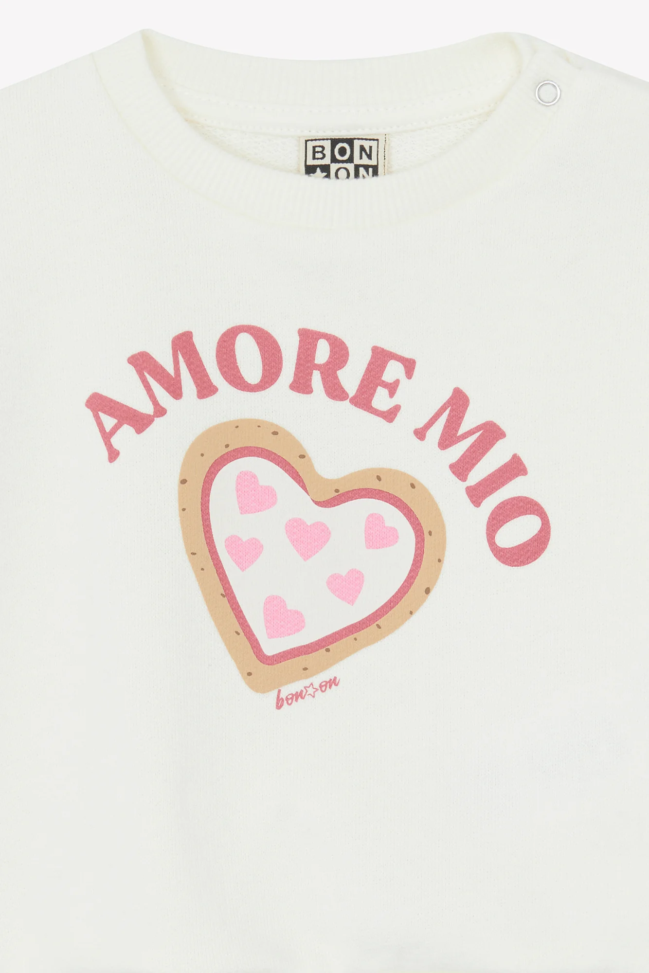 Sweat - Lys ecru bonton illustration "Amore Mio" - Image 6