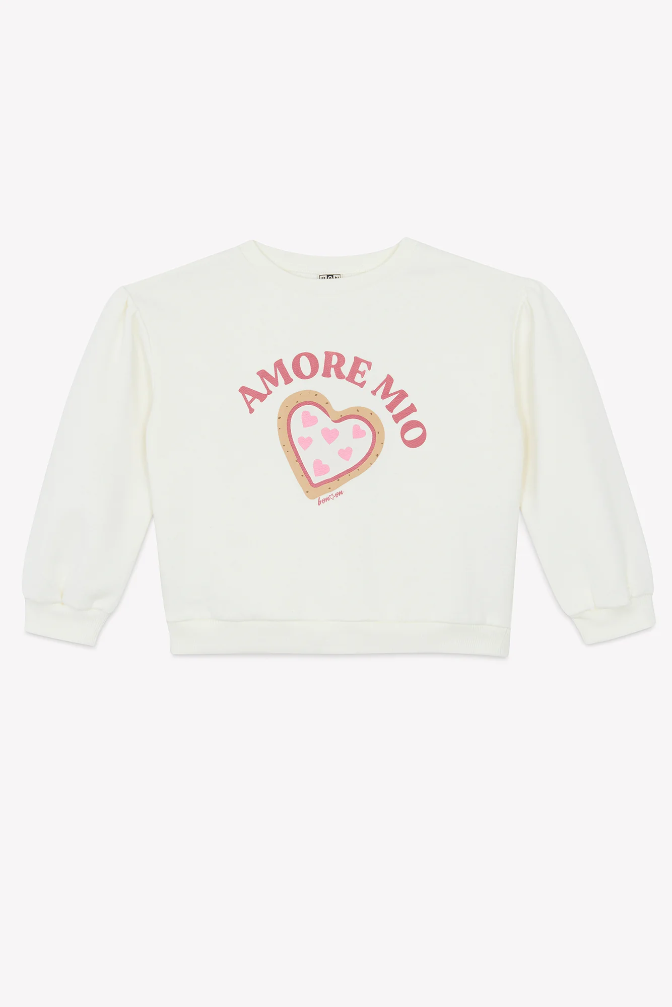 Sweat - Lys ecru bonton illustration "Amore Mio" - Image 3