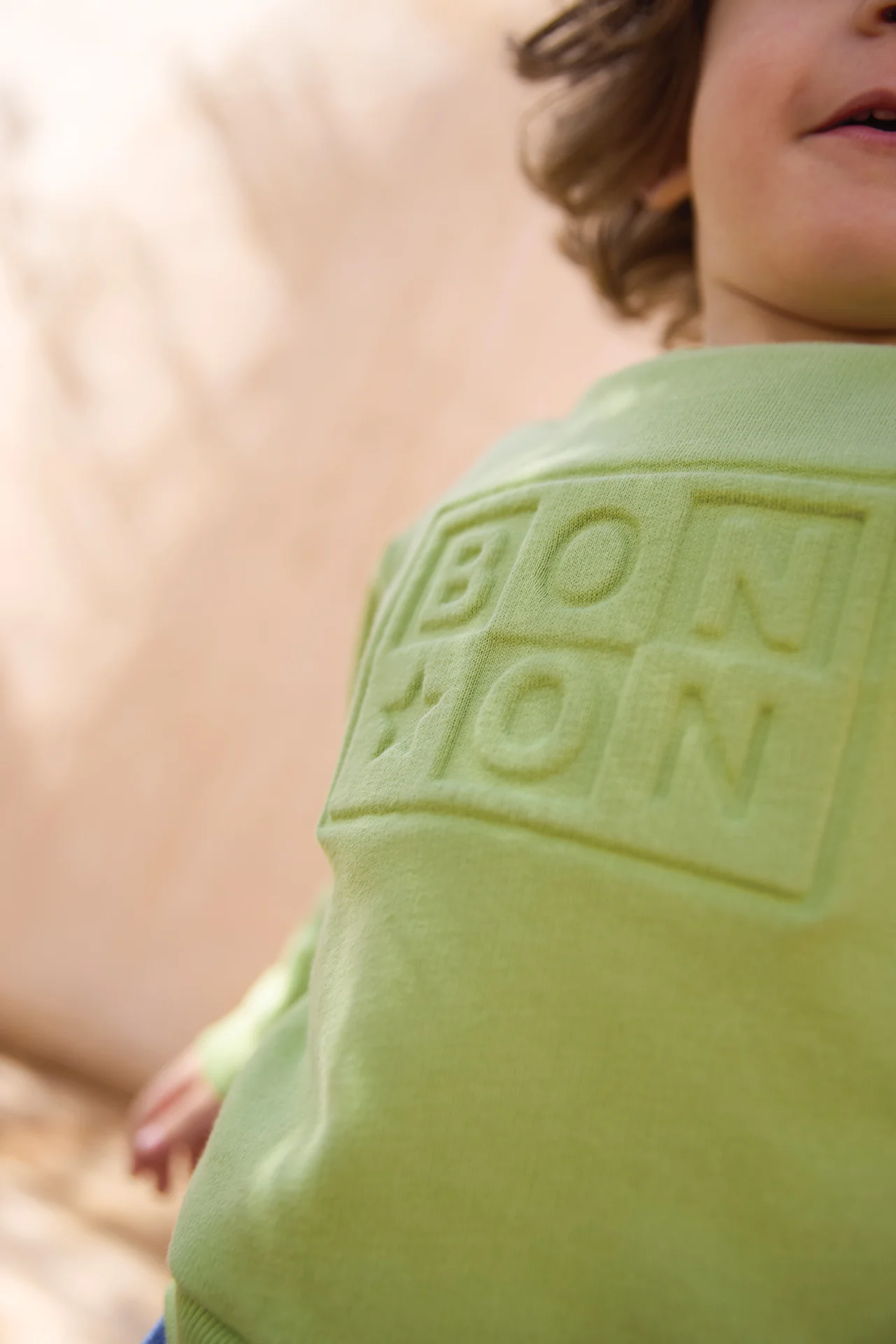 Sweat - Smily logo Bonton vert bye bye - Image 2