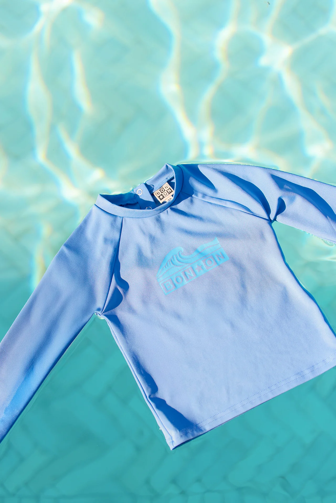 Maillot de bain - T-shirt leash  bleu méditerranée - Image 4