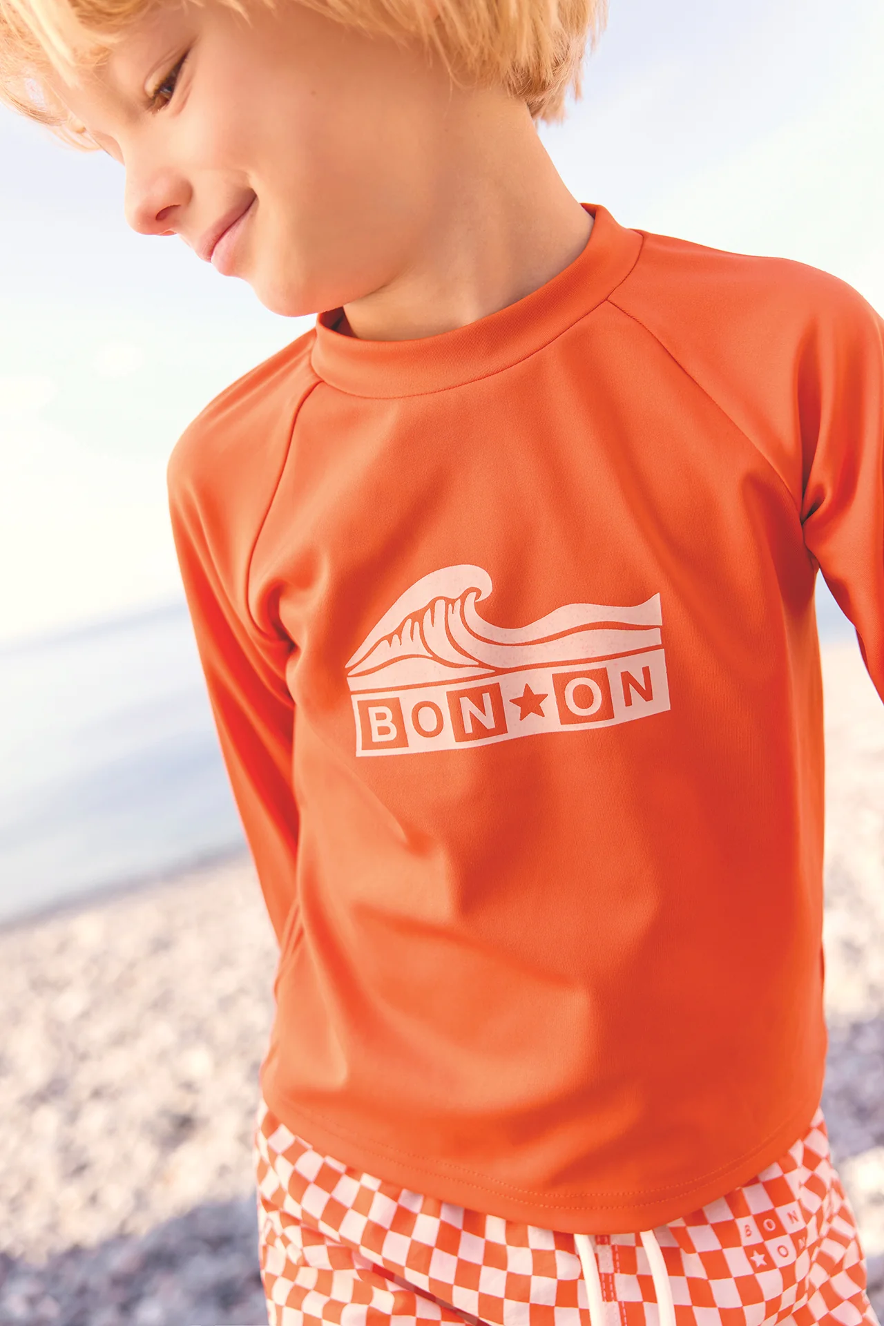 Maillot de bain - T-shirt leash orange juice