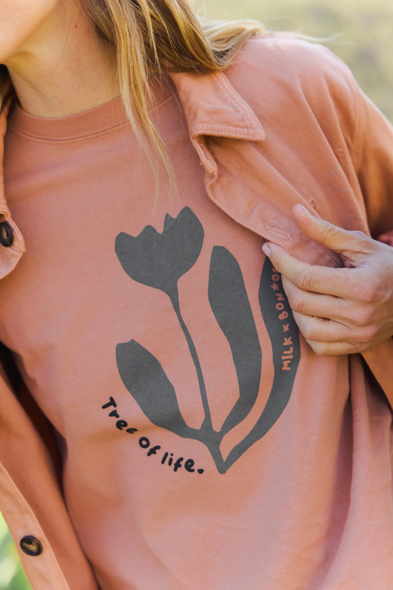 T-shirt - Capucine Femme Cachou Bonton x MilK