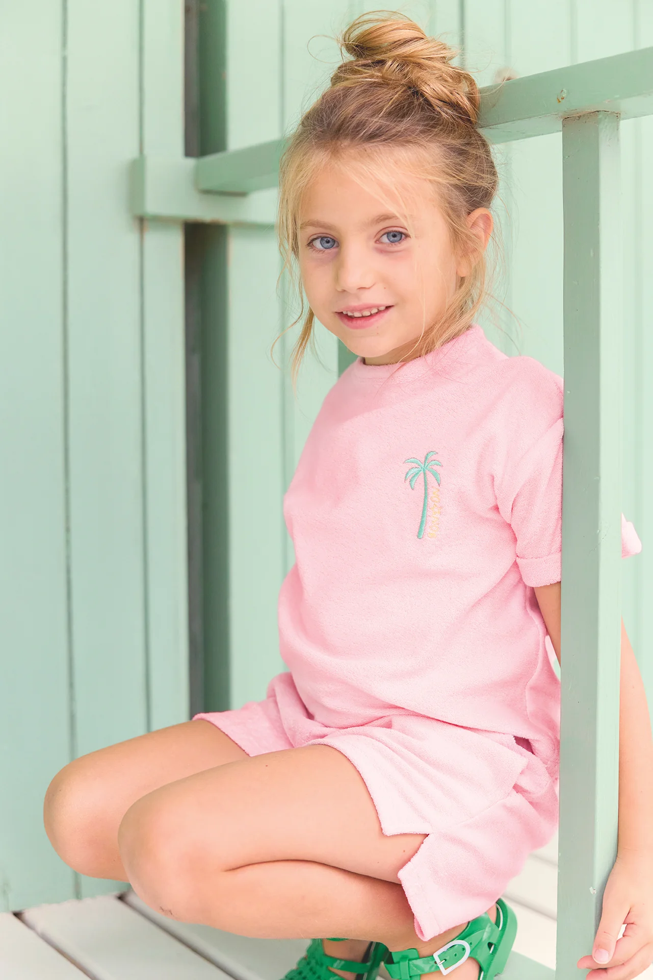 T-shirt - Livia rose bule en éponge - Image 2