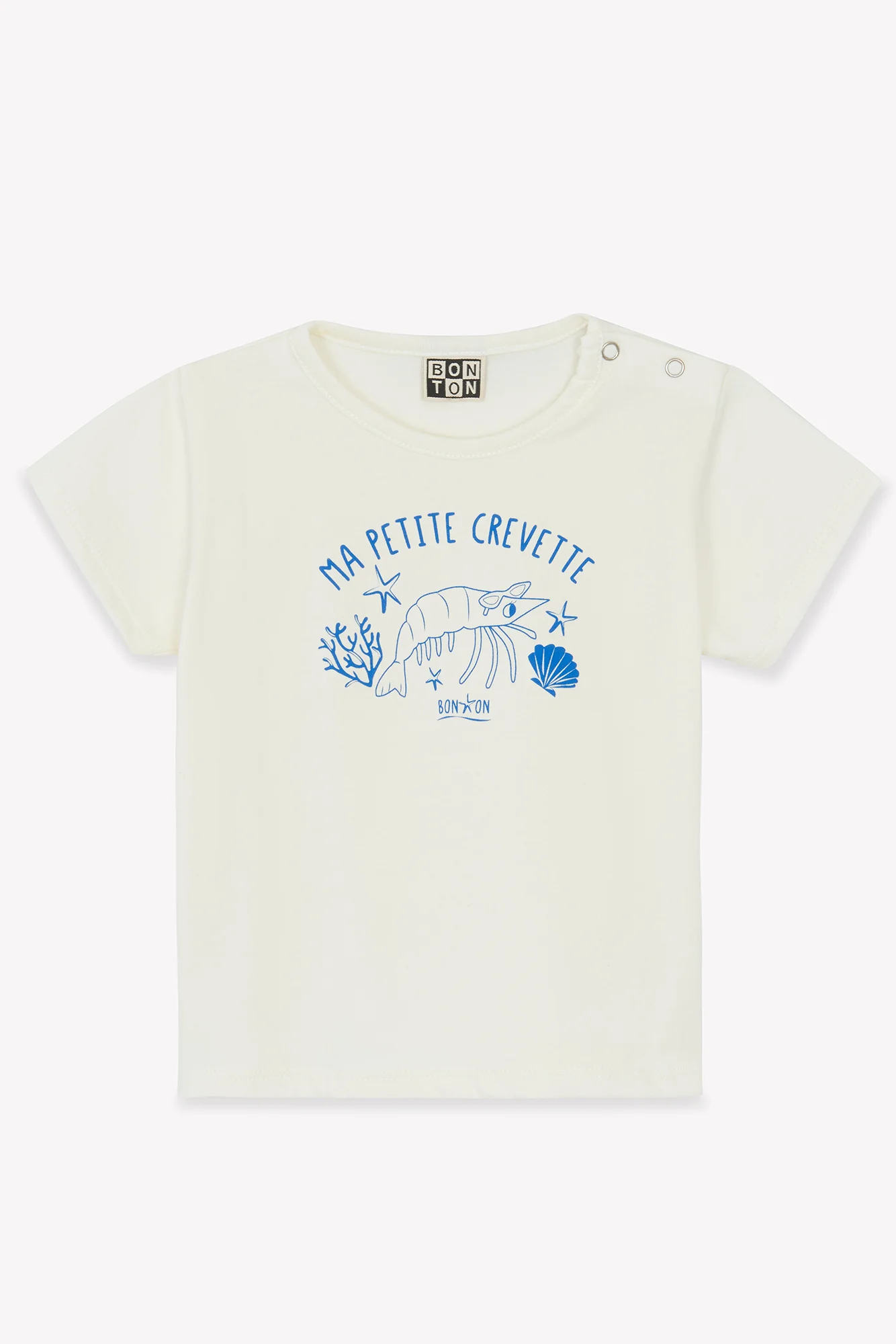 T-shirt - Tuba écru illustration "Ma petite crevette" - Image 4