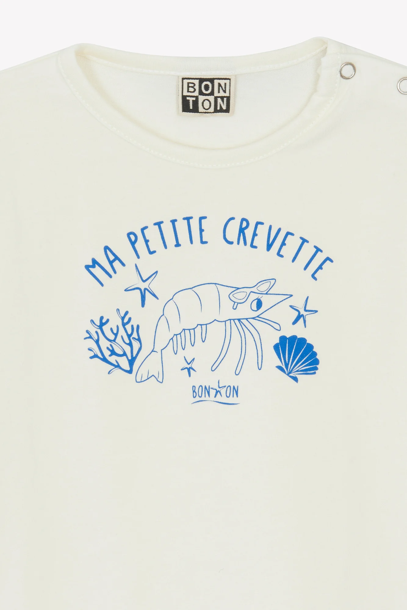 T-shirt - Tuba écru illustration "Ma petite crevette" - Image 5