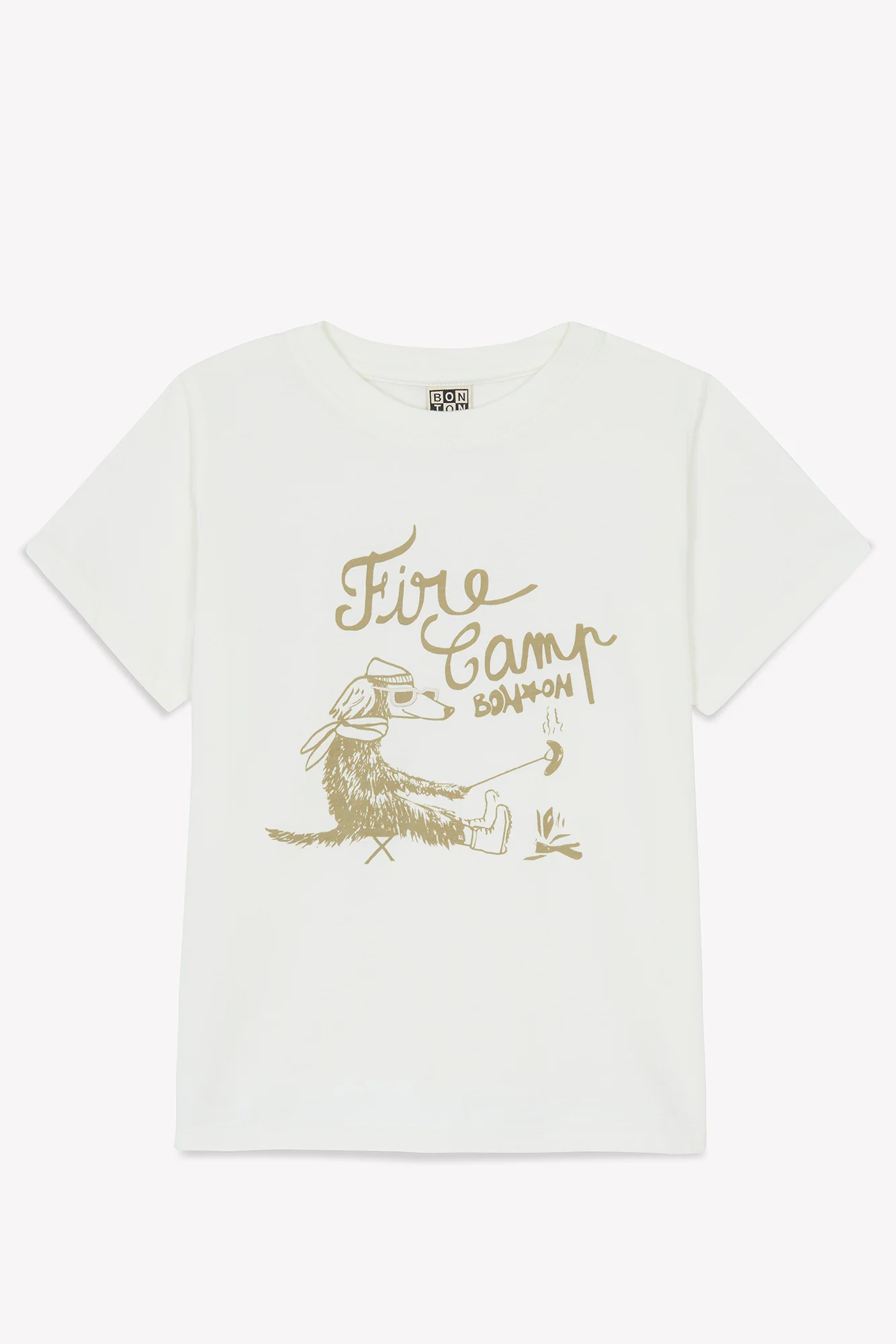 T-shirt - Tubo blanc hamac imprimé "Fire Camp" - Image 2