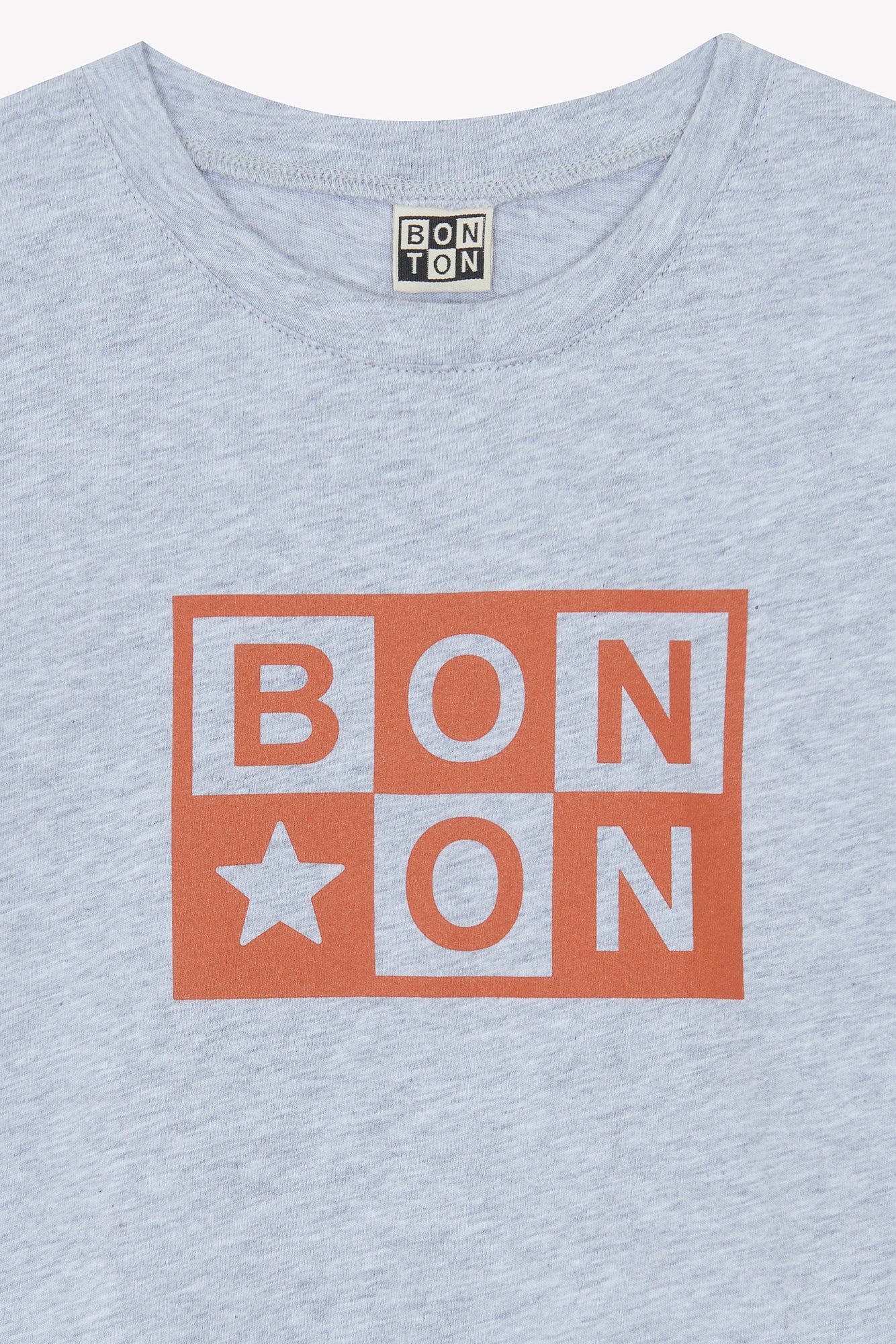 T-shirt - Tubo gris chiné logo bonton - Image 3