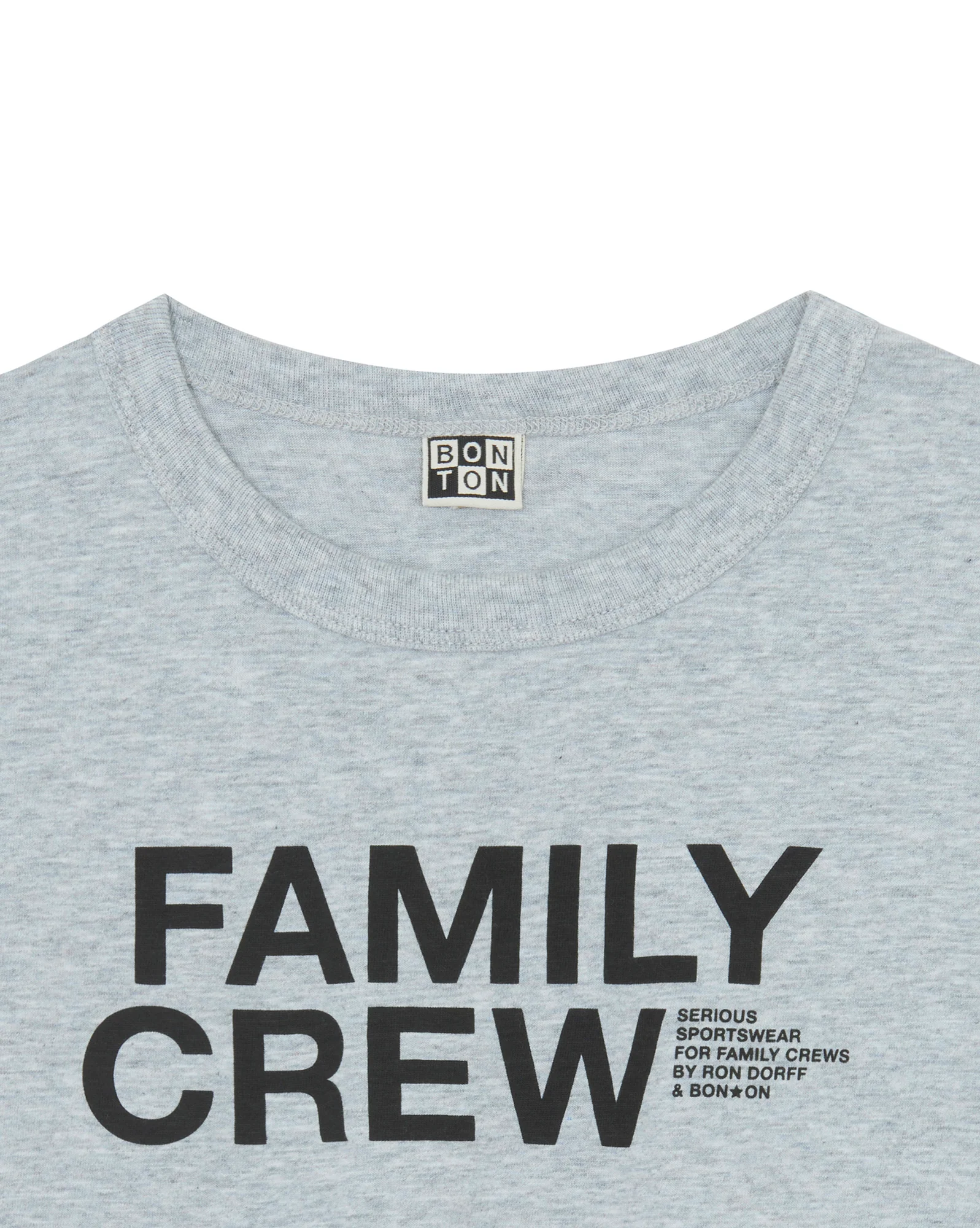 T-shirt - Tubog Family Crew gris BONTON + RON DORFF - Image 3