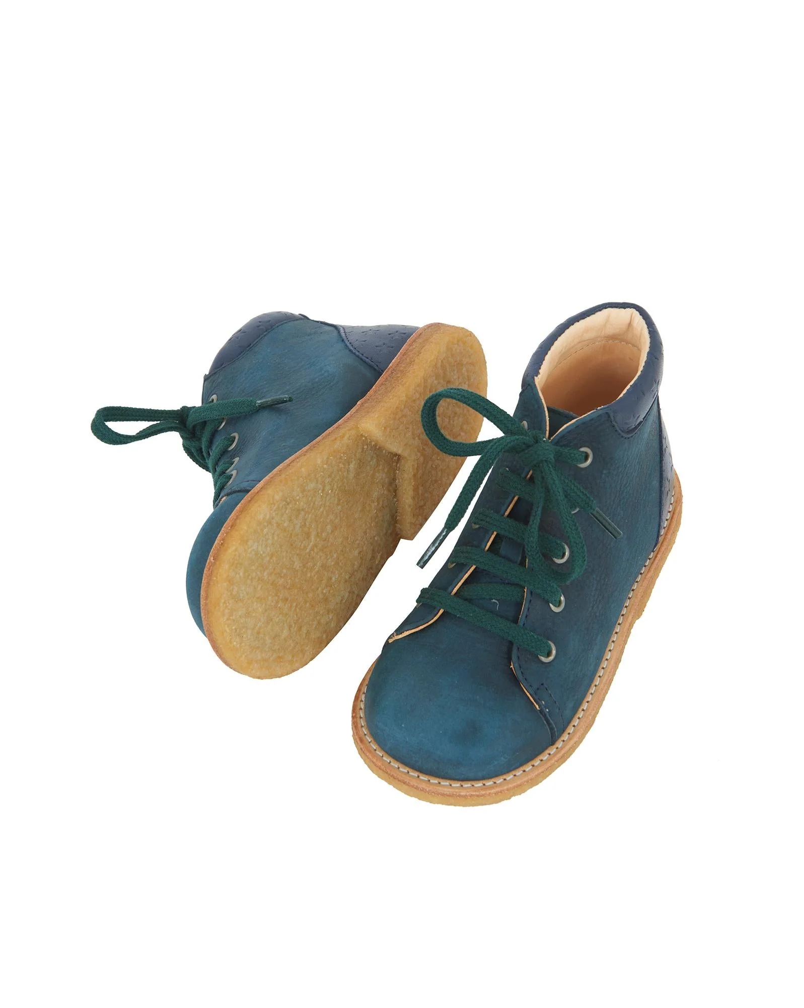 Toddler - BONTON x ANGULUS Bleues Bébé en cuir - Image 4