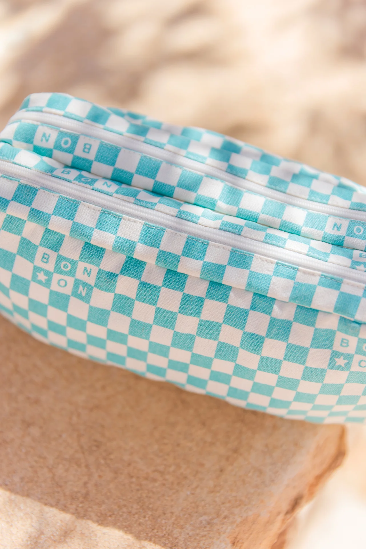Trousse - Damier bleu vintage - Image 3