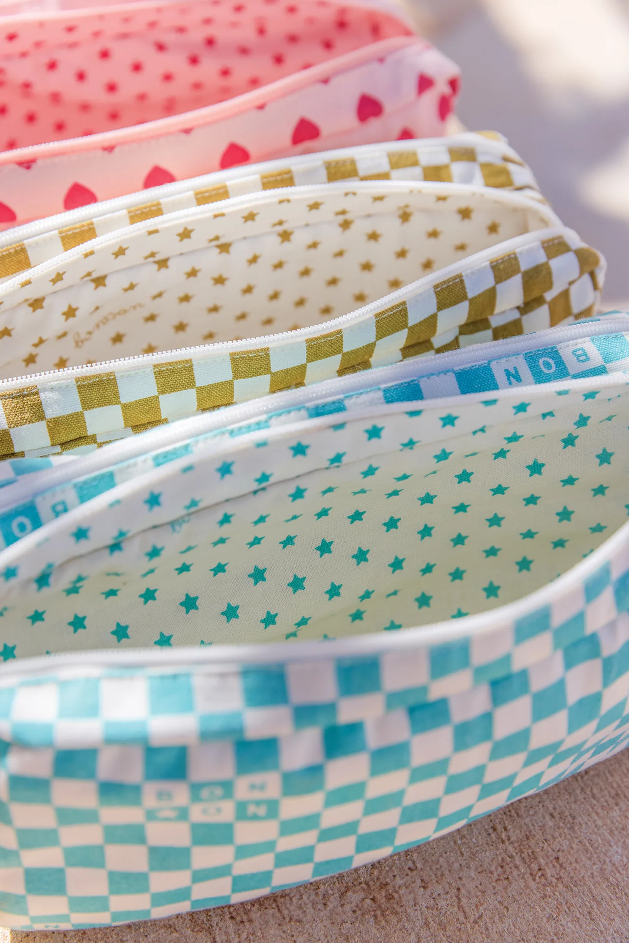 Trousse - Damier bleu vintage - Image 6