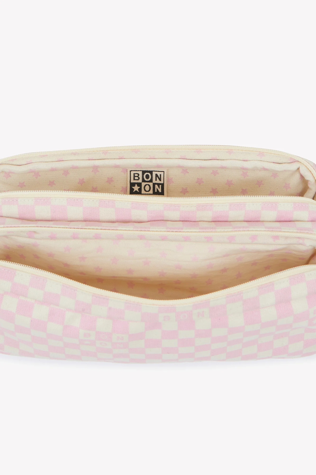 Trousse - Damier rose clair - Image 7