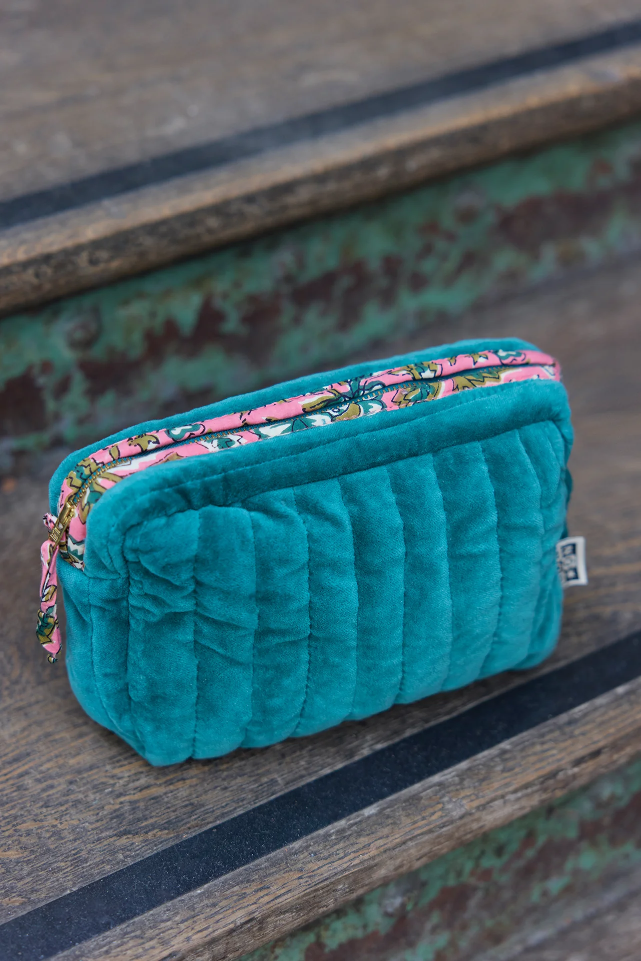 Trousse - Velours moyen modèle vert - Image 3
