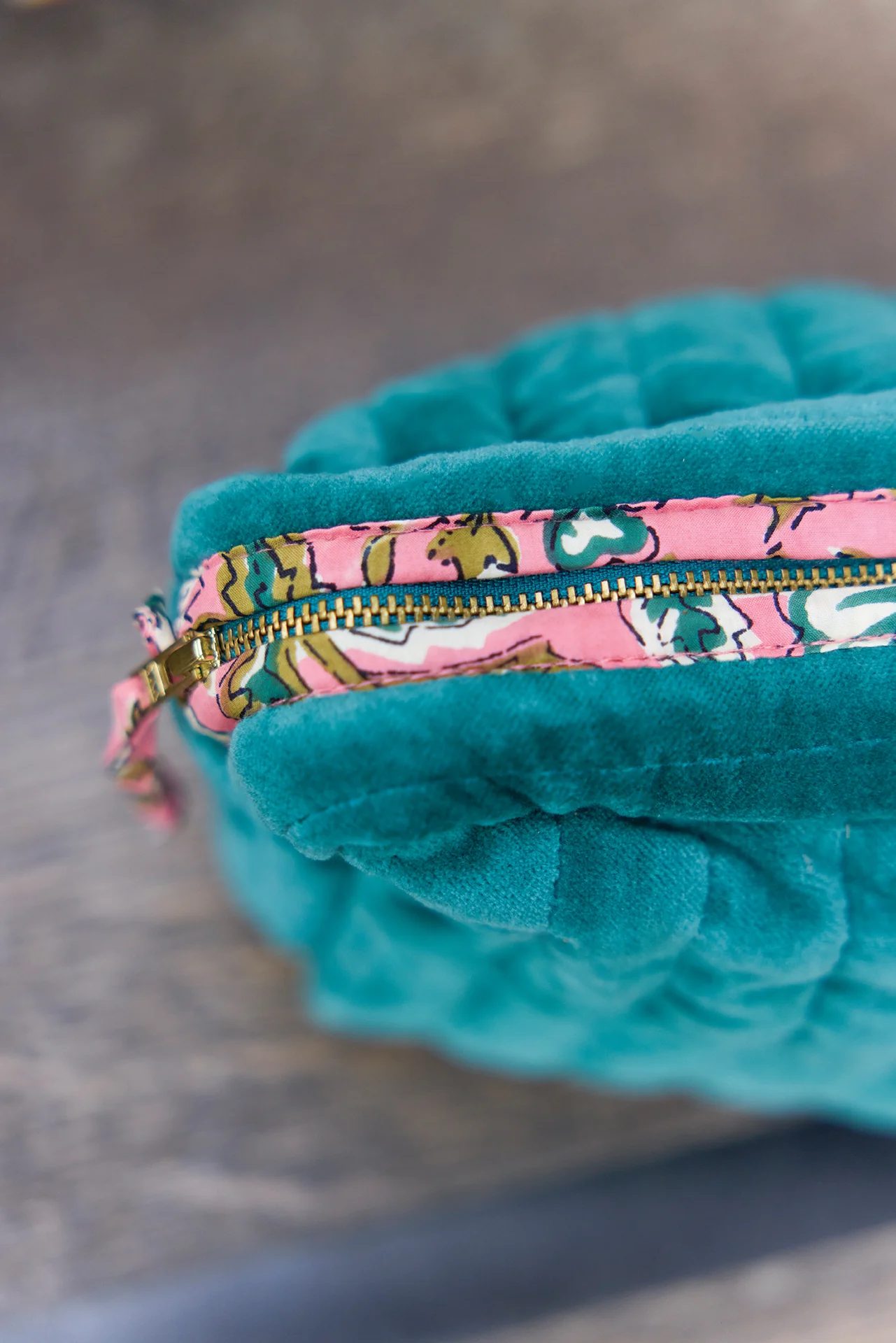 Trousse - Velours moyen modèle vert - Image 5